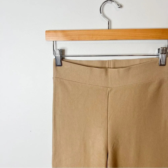 Zara Tan Flared Trouser Leggings Bloggers Favorite - Picture 4 of 9